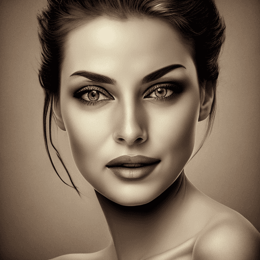 AI generated: The face of a beautiful woman art --sref 642868004 --style raw