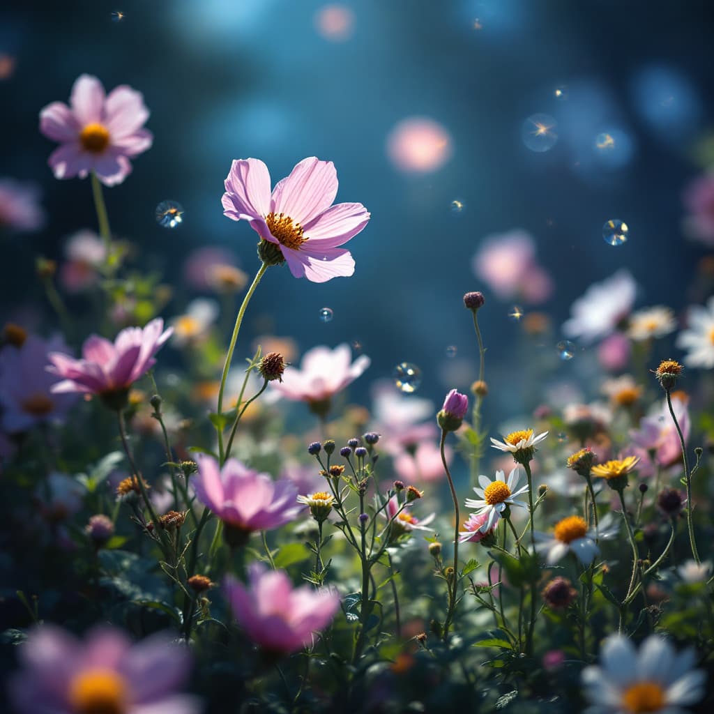 AI generated: flowers, cinematic lighting

