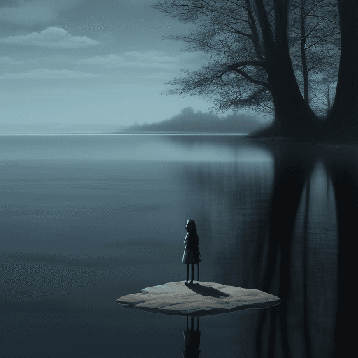 AI generated: solitude --ar 1:2 --stylize 750