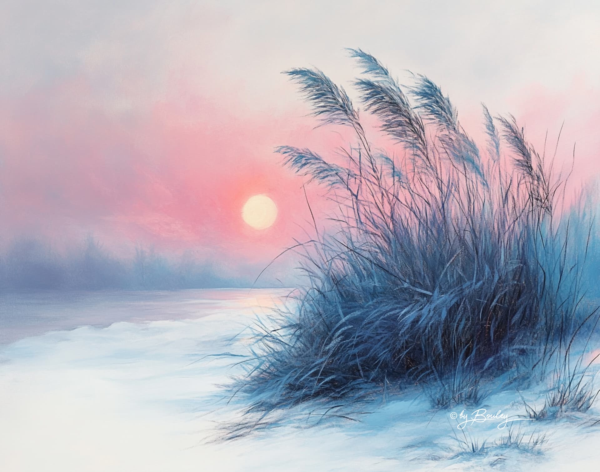 AI generated: Minimalist, professional pastel pencil art, botanical, late sunrise, color page, complexity with det...