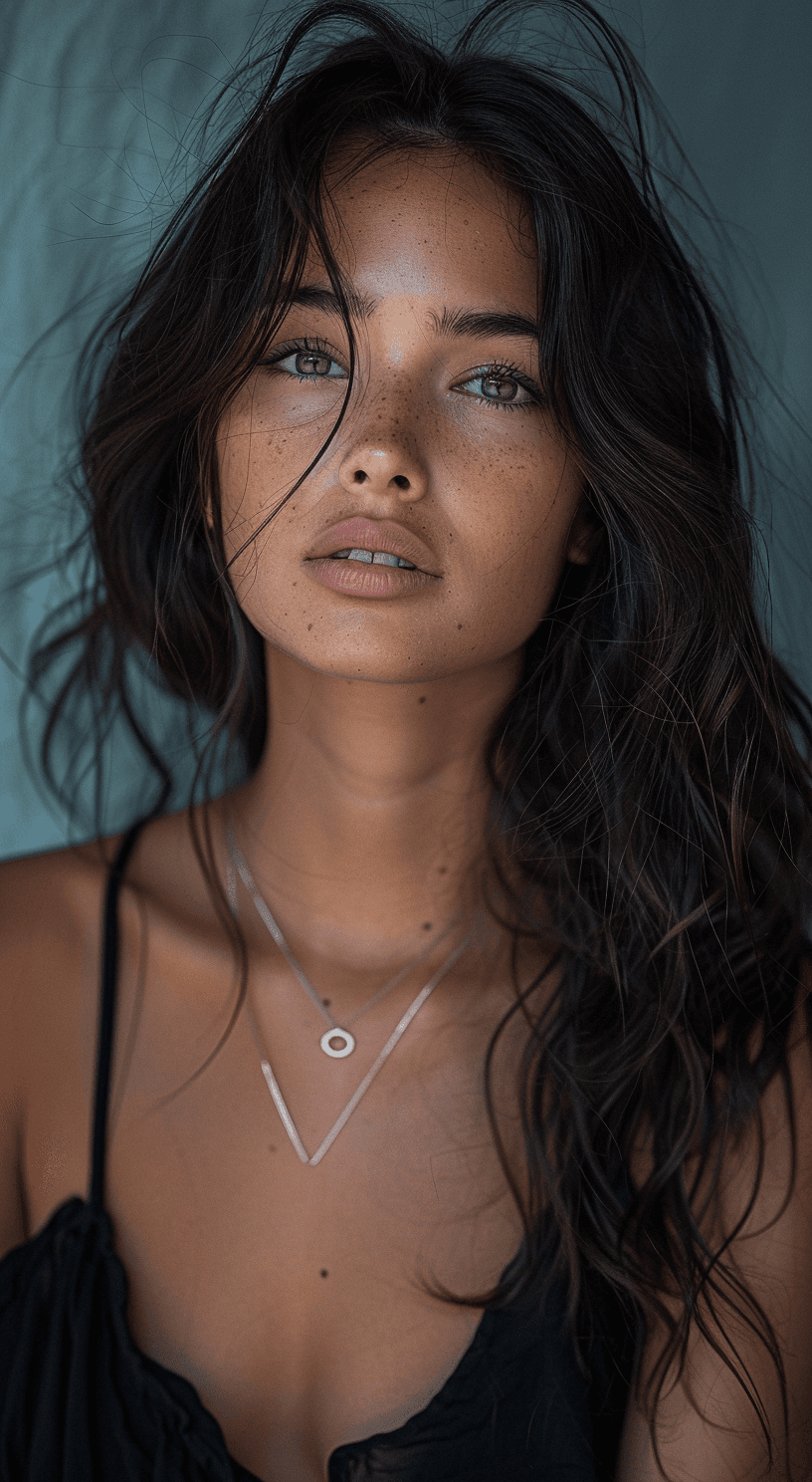 AI generated: stunning fashion model, ultra-realistic, portrait, shot on a Sony A7III, high quality --ar 35:64 --s...