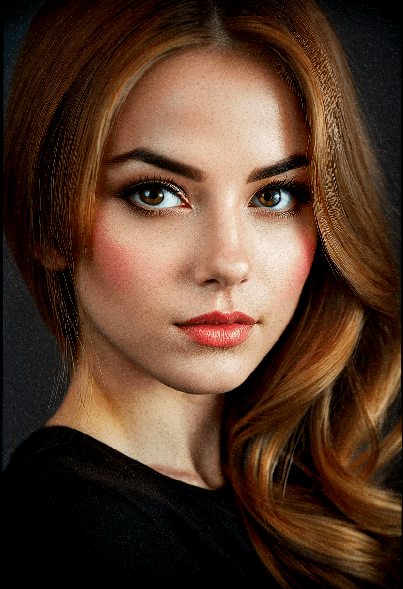AI generated: professional photography, beautiful blonde Scottish girl model, glamourous, studio light, 8k octane ...