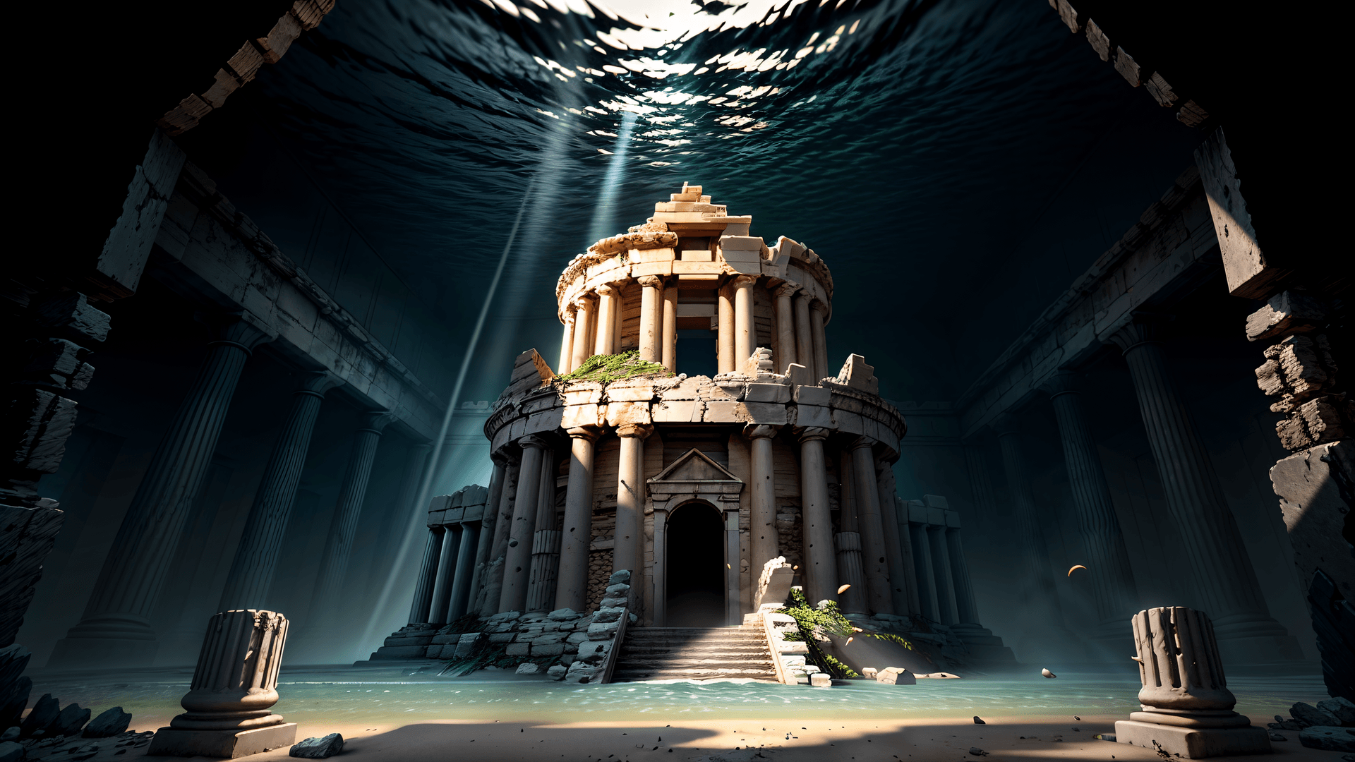 AI generated: (masterpiece Illustration, best quality:1.2) [style of Edwin Deakin + style of Gian Lorenzo Bernini,...
