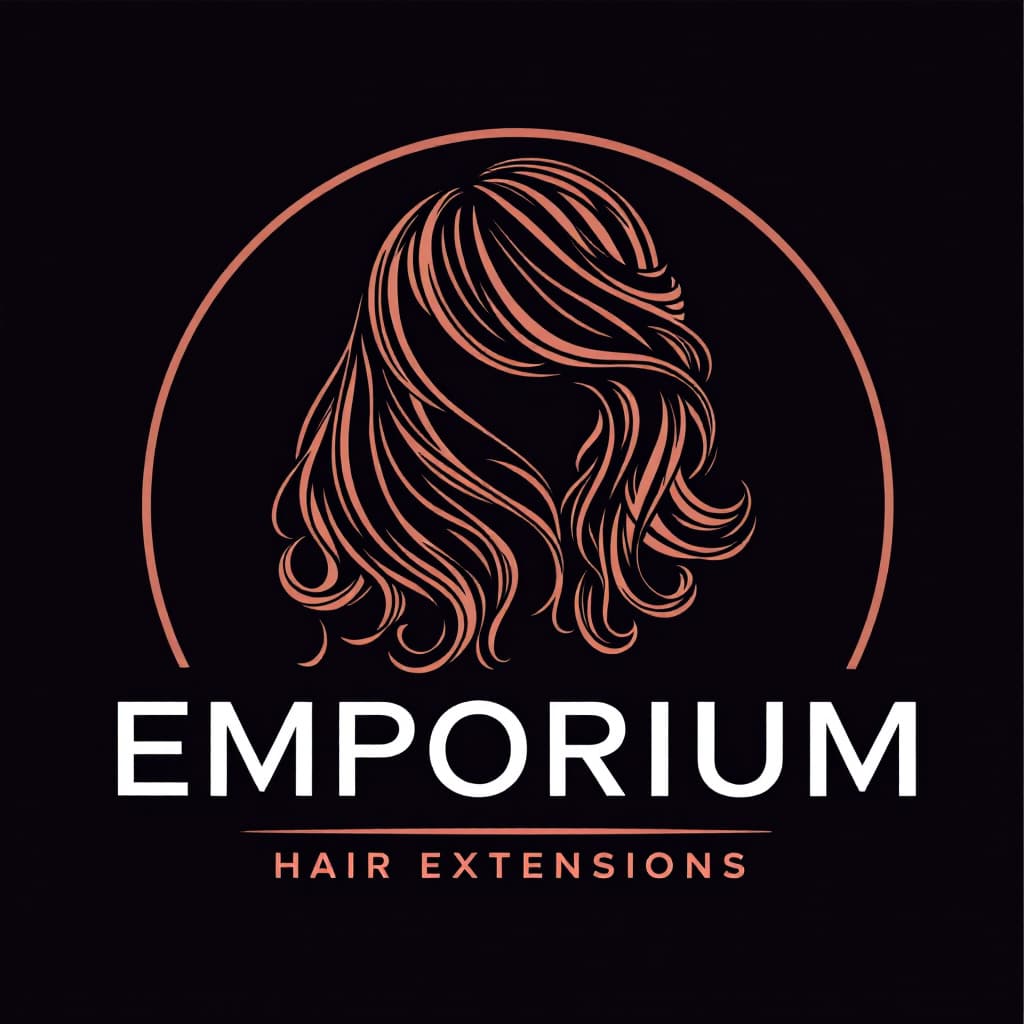 AI generated: SAMMYS HAIR EMPORIUM LOGO WITH HAIR EXTENSIONS
