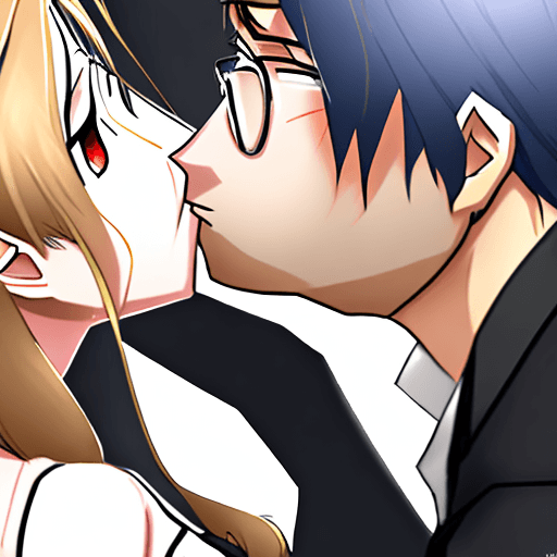 AI generated: High realistic yor forger from spy x family anime pov kiss