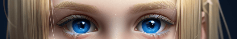 AI generated: Adolescent girl blonde hair and blue eyes. Realistic 8k hd 