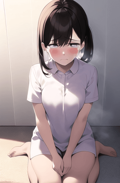 cry teary face