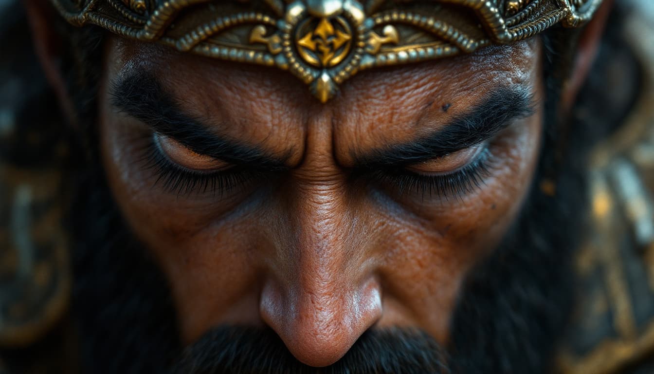 AI generated: Ultra-realistic .	Close-up of Yutab’s eyes closing with determination, ready for the future. [Yutab:...