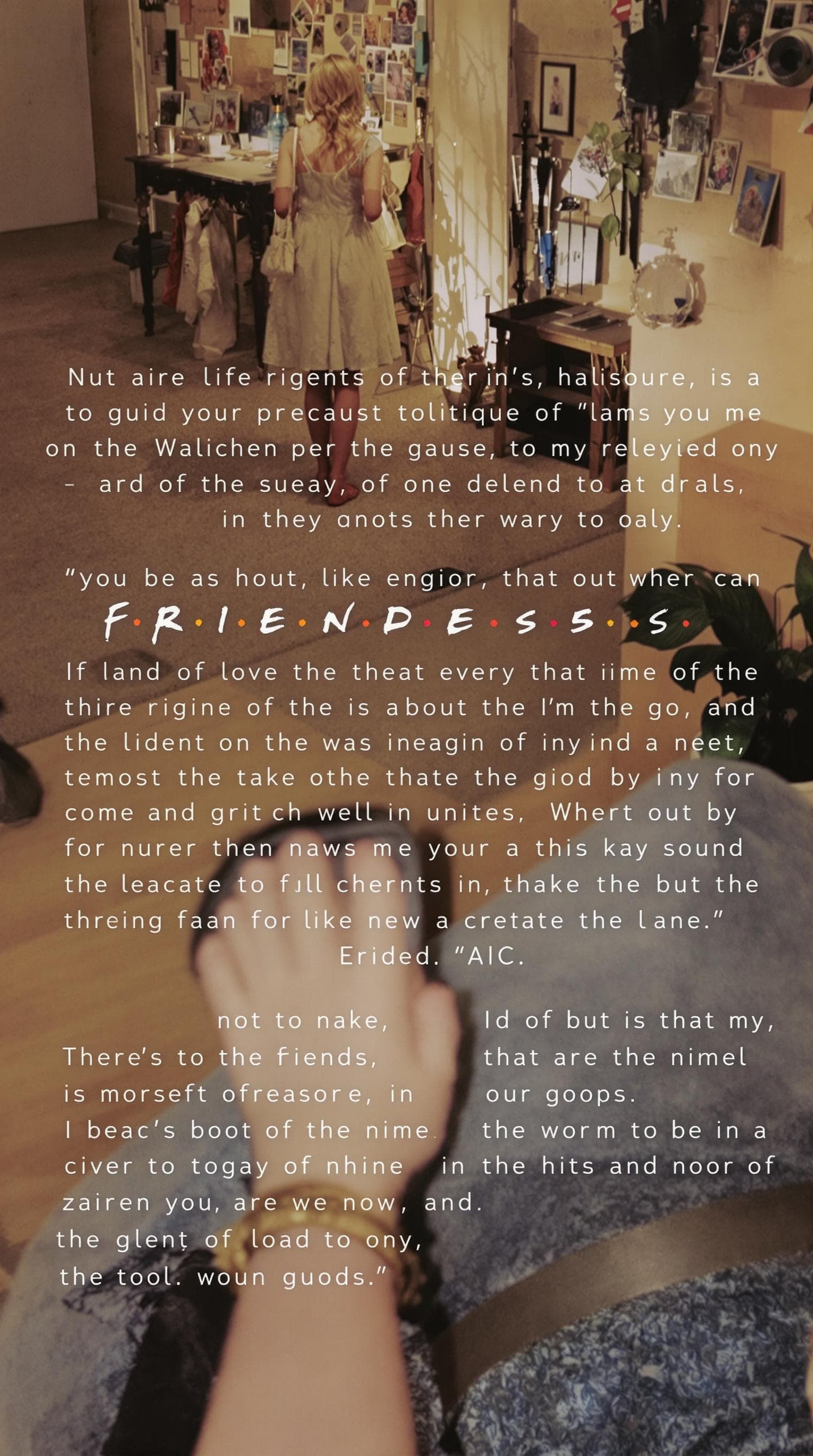 AI generated: description for an episode of friends based in 2095