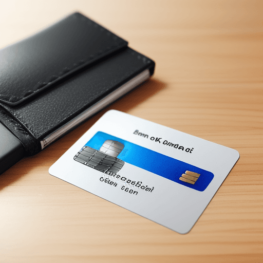 AI generated: Photo of a clear bank card that has individuals name only engraved on the card will which will be K....