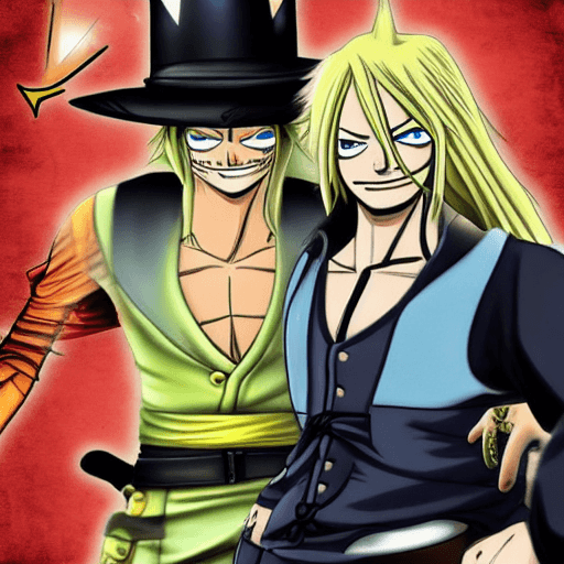 AI generated: Sanji D. Zorro from the hut romcom Attack on Naruto