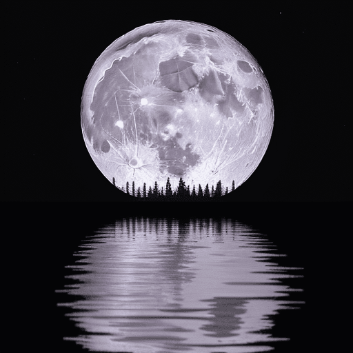 AI generated: High resolution photography OF THE FULL MOON. AESTHETIC, DEEP THOUGHTS, COVER PAGE FOR PORTFOLIO, PL...
