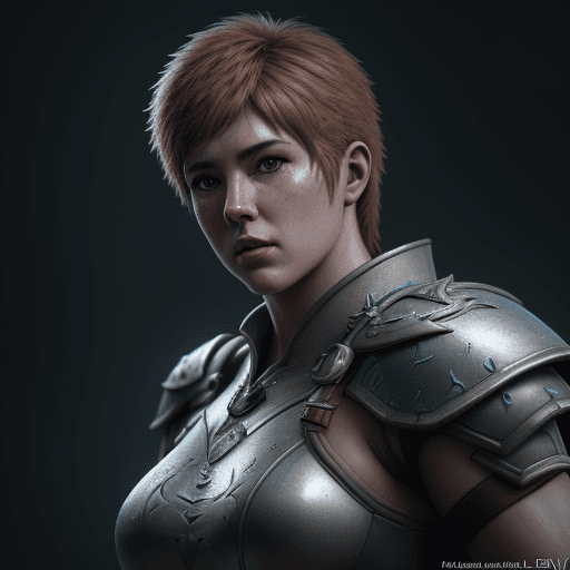 AI generated:  a deep relief photorealistic comic illustration of an Elvin Warrior Unreal Engine 5, hyper realism,...