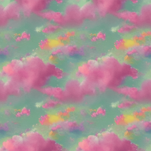 AI generated: Pink Clouds, Watercolor Soft Pastel, Digital Paper, Seamless Pattern, Printable Design, Commercial U...