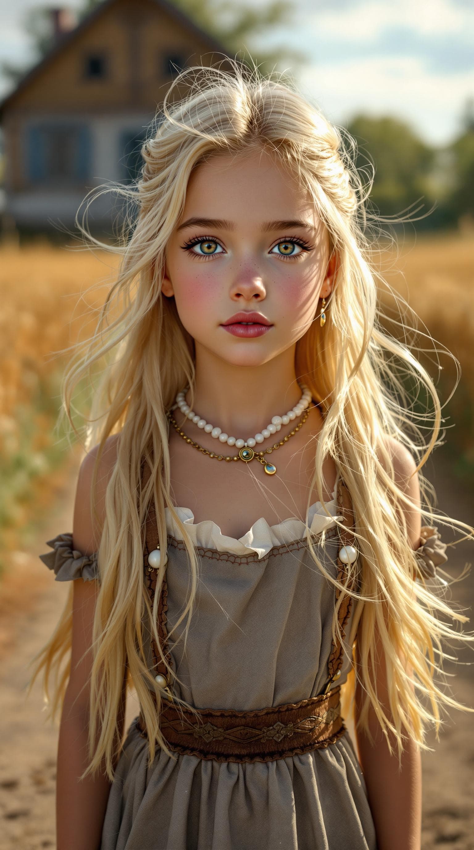 AI generated: a professional photo of a exceptionally of the most beautiful American girl in the world, showing he...