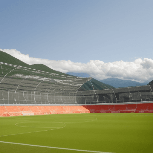 AI generated: Vytvor mi pekné futbalové ihrisko s hráčmi