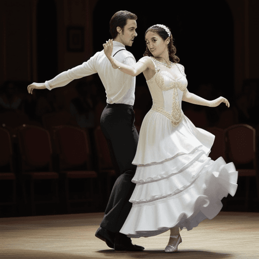 AI generated: spanish couple, dancing, flamenco