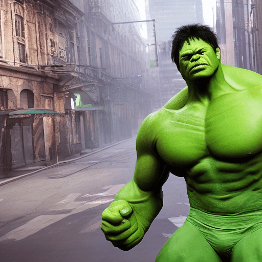 AI generated: Hulk, photorealistic, octane render, unreal engine, hyper detailed, hdr. --ar 9:16