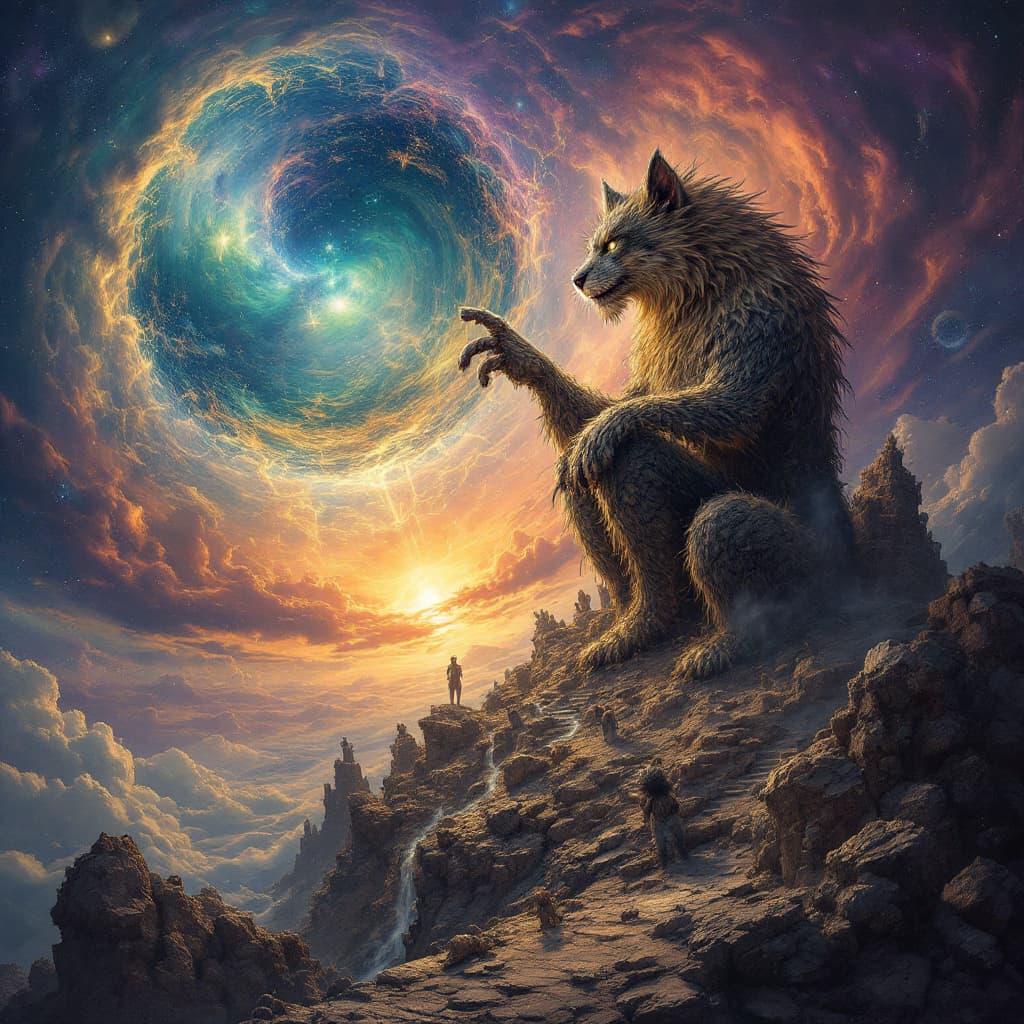 AI generated: In high definition, surrealistic, psychedelic, and highly detailed. Reality is merely an illusion al...