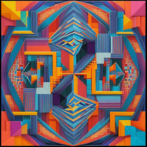 AI generated: rfktrstyle 3D Cubistpaper"An artistic visionary harnessing the essence of creativity, merging intric...