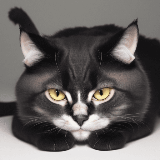 AI generated: Cat with a skull as a head