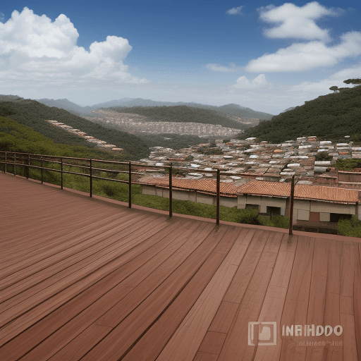 AI generated: prompt, criar imagens de perspectiva de um chalé de tijolo de bloco de cimento e vidro de telhado me...