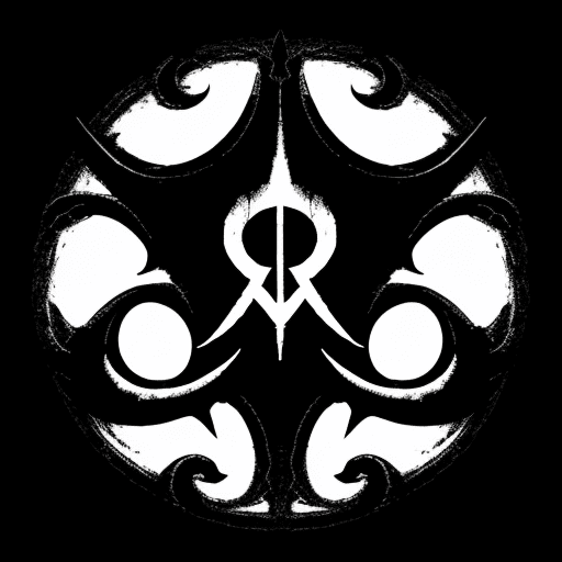 AI generated: black metal logo

