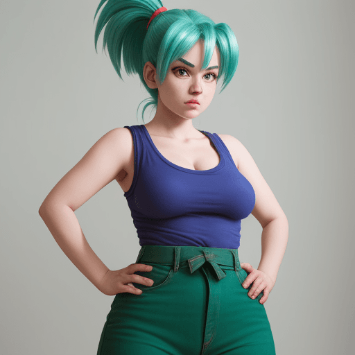 AI generated: bulma from dragon ball on real life
