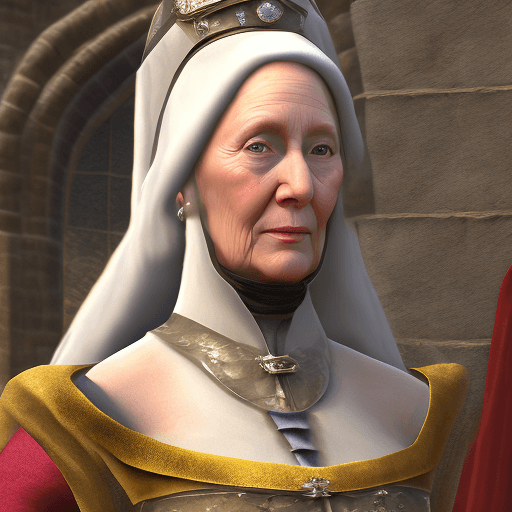 AI generated: High Definition Photo of a ultra realistic Medieval female named Lady Catherine, the Overseer of Pav...