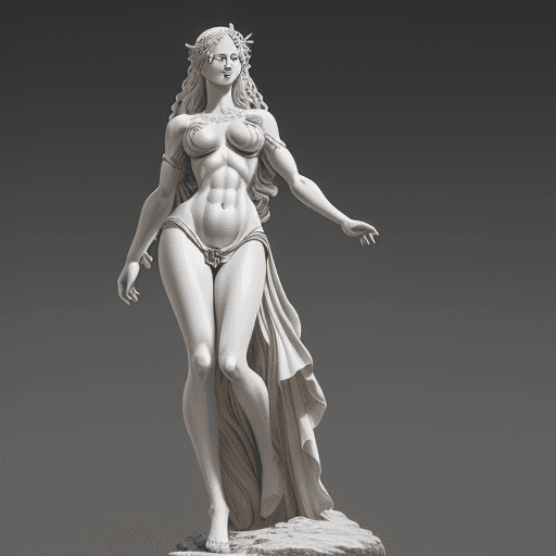 AI generated: Aphrodite, greek mythology, one piece character, simetric body, full body, extremely detailed, cinem...