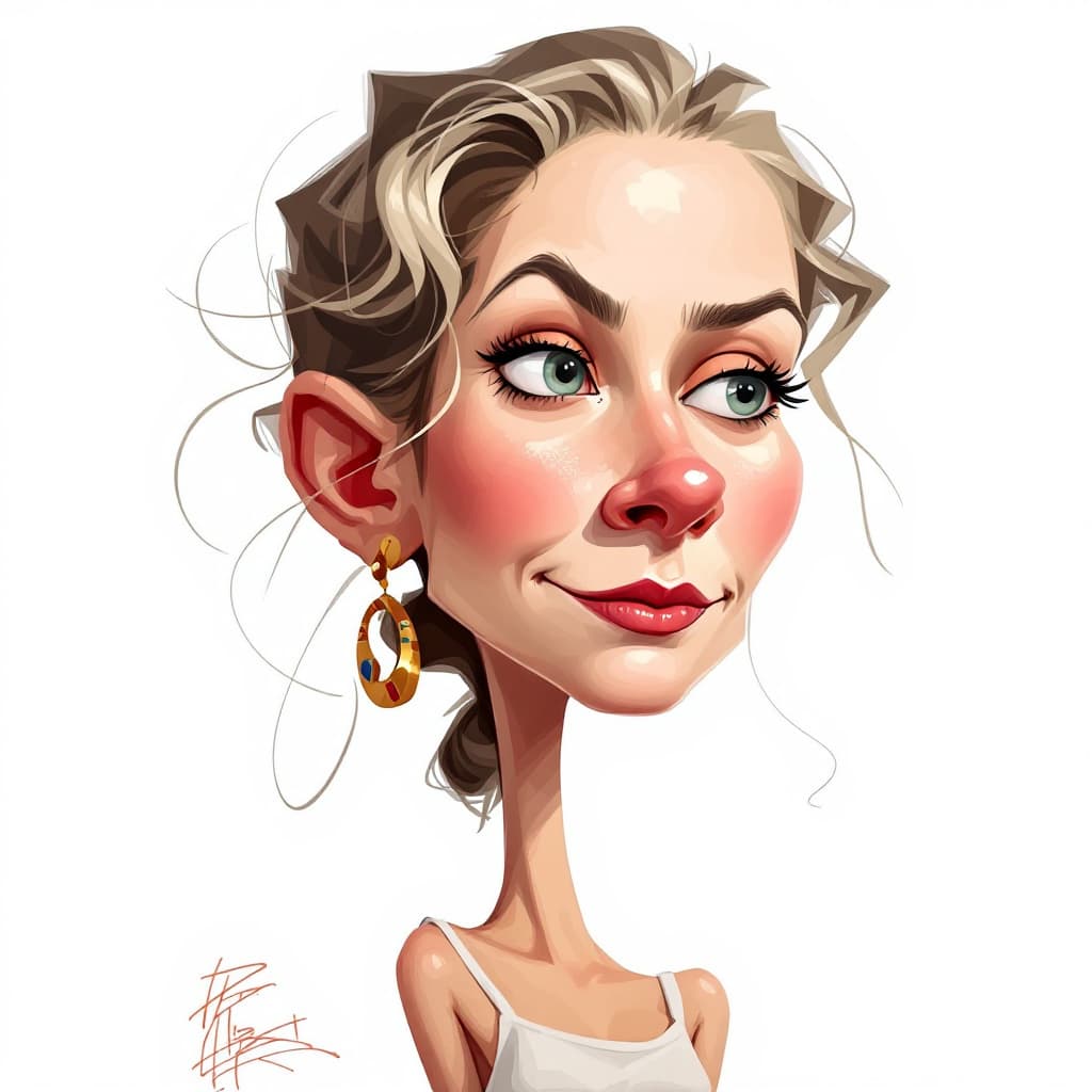 AI generated: A caricature of a woman