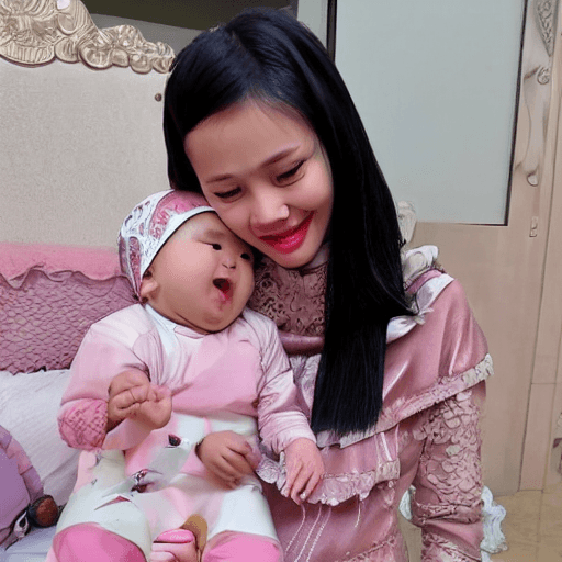 AI generated: Bayi penuh amarah