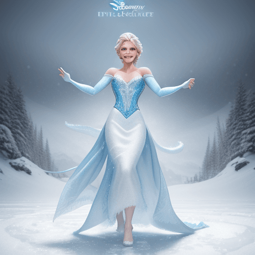AI generated: Elsa from Disney Live series, (detailed stunning snow environment) , cinematic, cover art, full body...