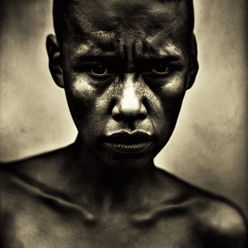 AI generated: a representation of angry and shout, centered image, ultrarealistic, portrait, cinematic lighting, a...