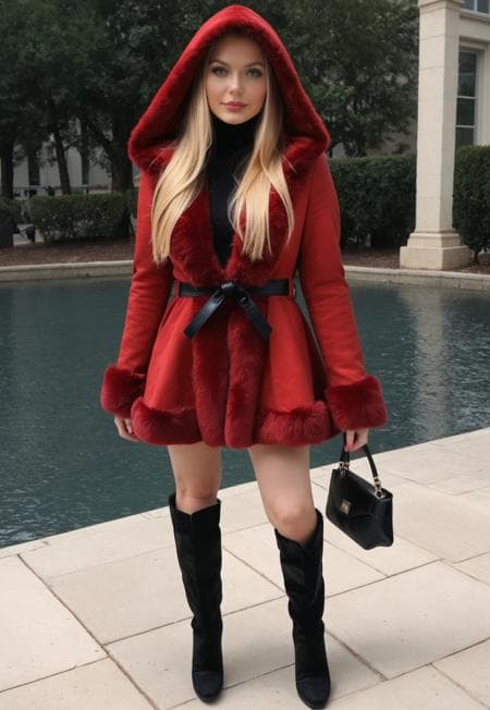 Belted Fur Coat (FLUX/PONY/XL/SD1.5)