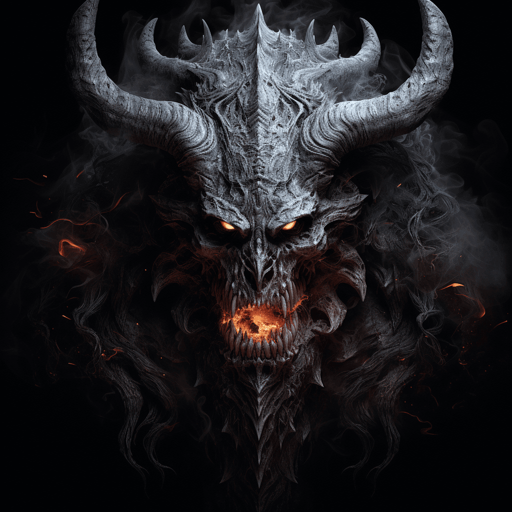 AI generated: Beast inspired by "The Number Of The Beast" lyrics, wrathful, time is short, number 666::1 hyper-rea...