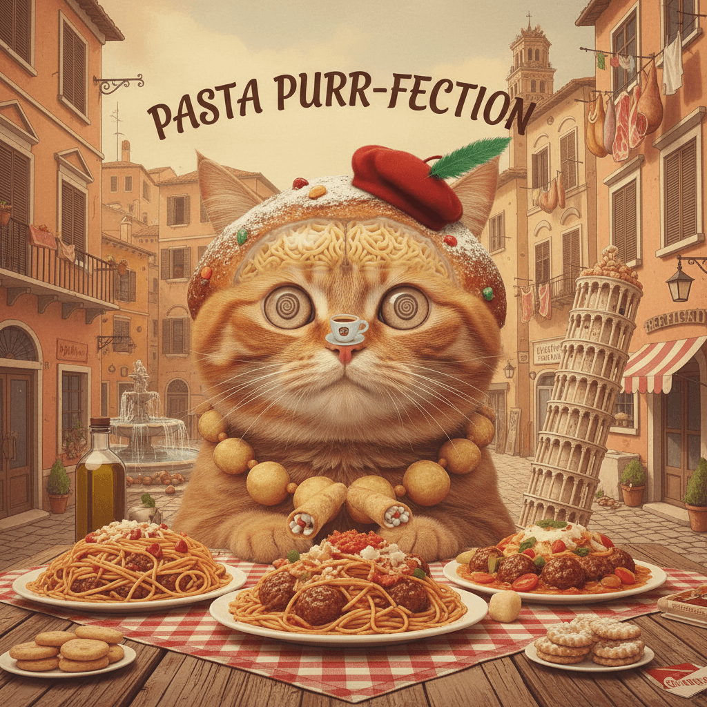 AI generated: An Italian  Brainrot of a cat
