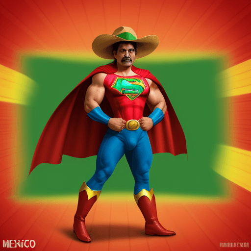 AI generated: create a mexican themed super hero 
