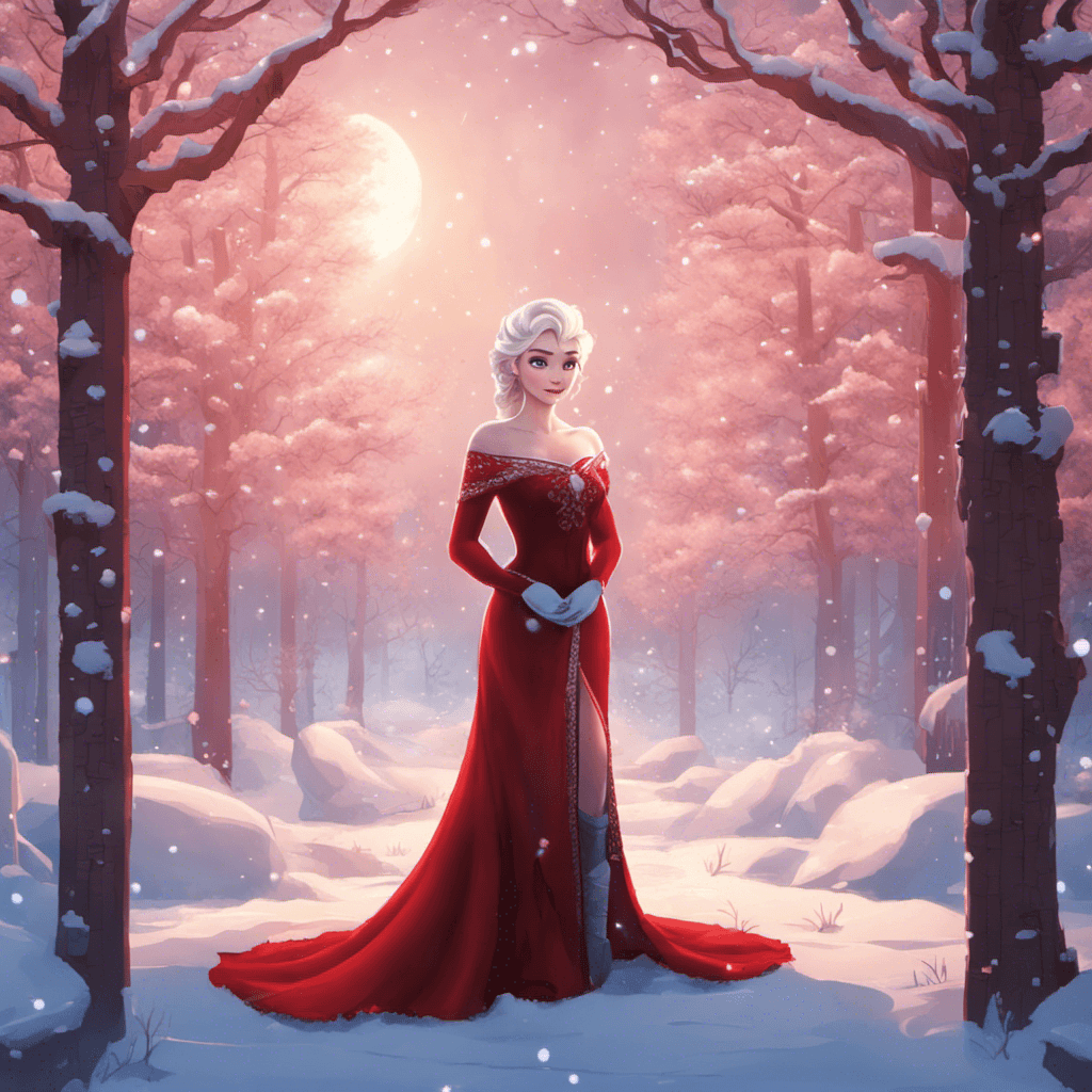 AI generated: Elsa from Disney Live series, (detailed stunning snow environment), cinematic, cover art, (low front...