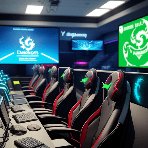 AI generated: Gamer anime dragon call center 