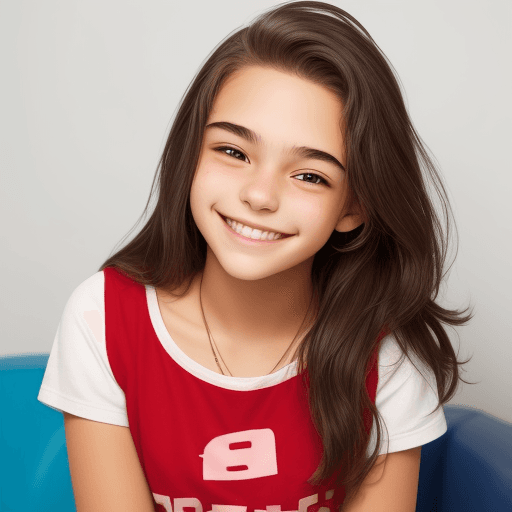 AI generated: A TEEN SMILING