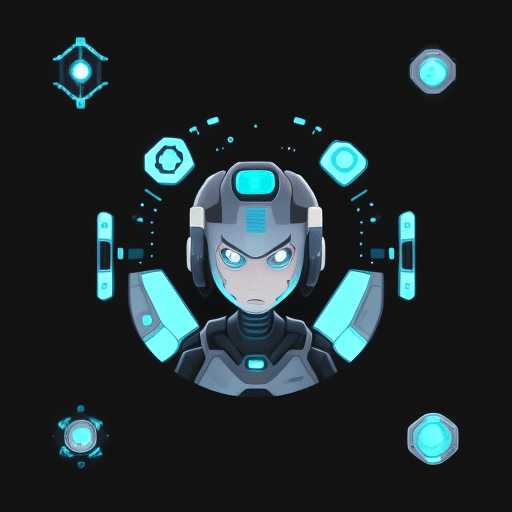 AI generated: scifi ray icon 2D