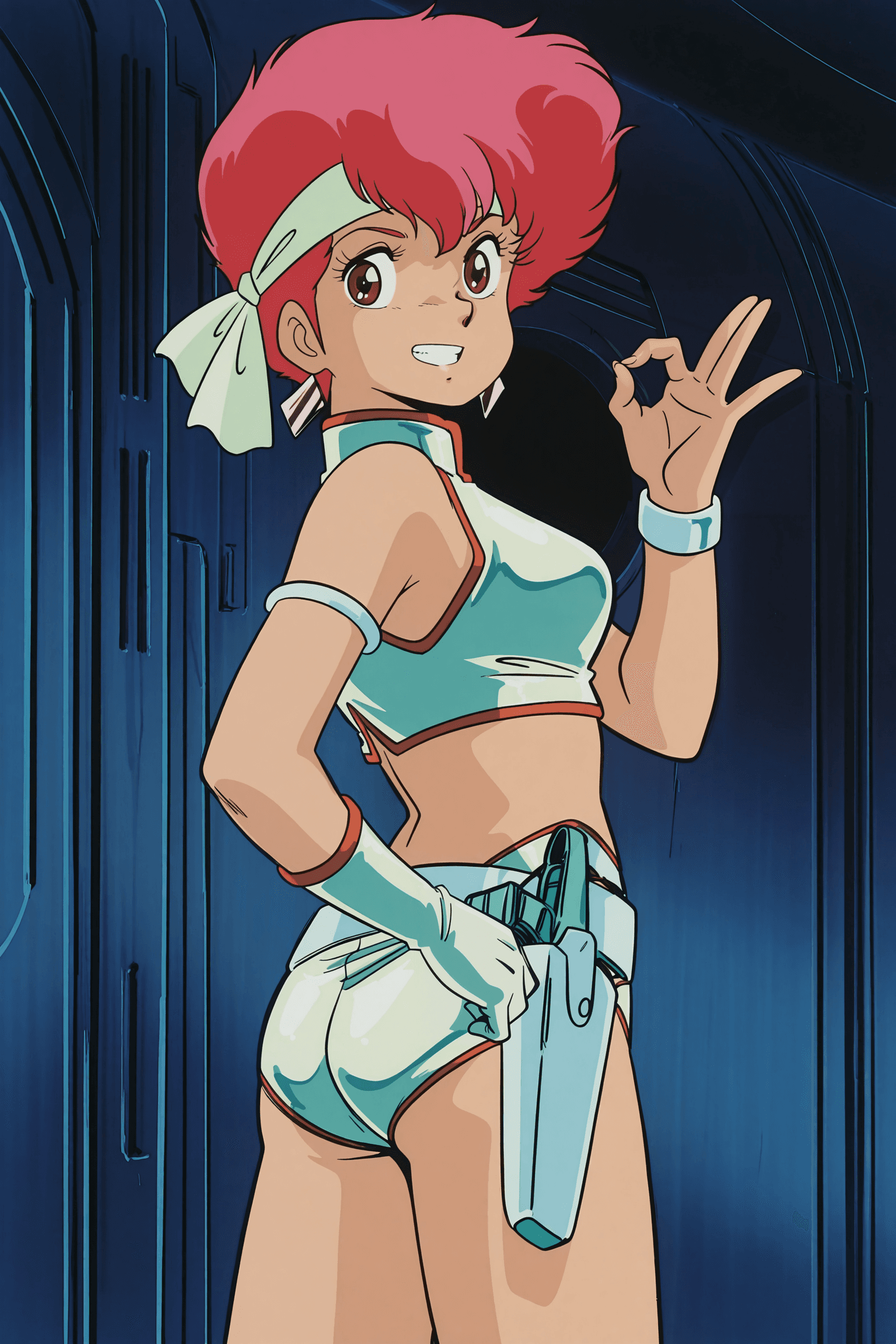 Yuri and Kei (Dirty Pair, 1980s style)