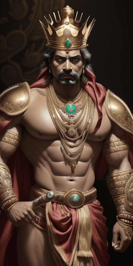 AI generated: Hyper-realisitic, ultra, 64k ,DSLR,natural, steel, wide angle,close,A fearless, Indian mythology-ins...