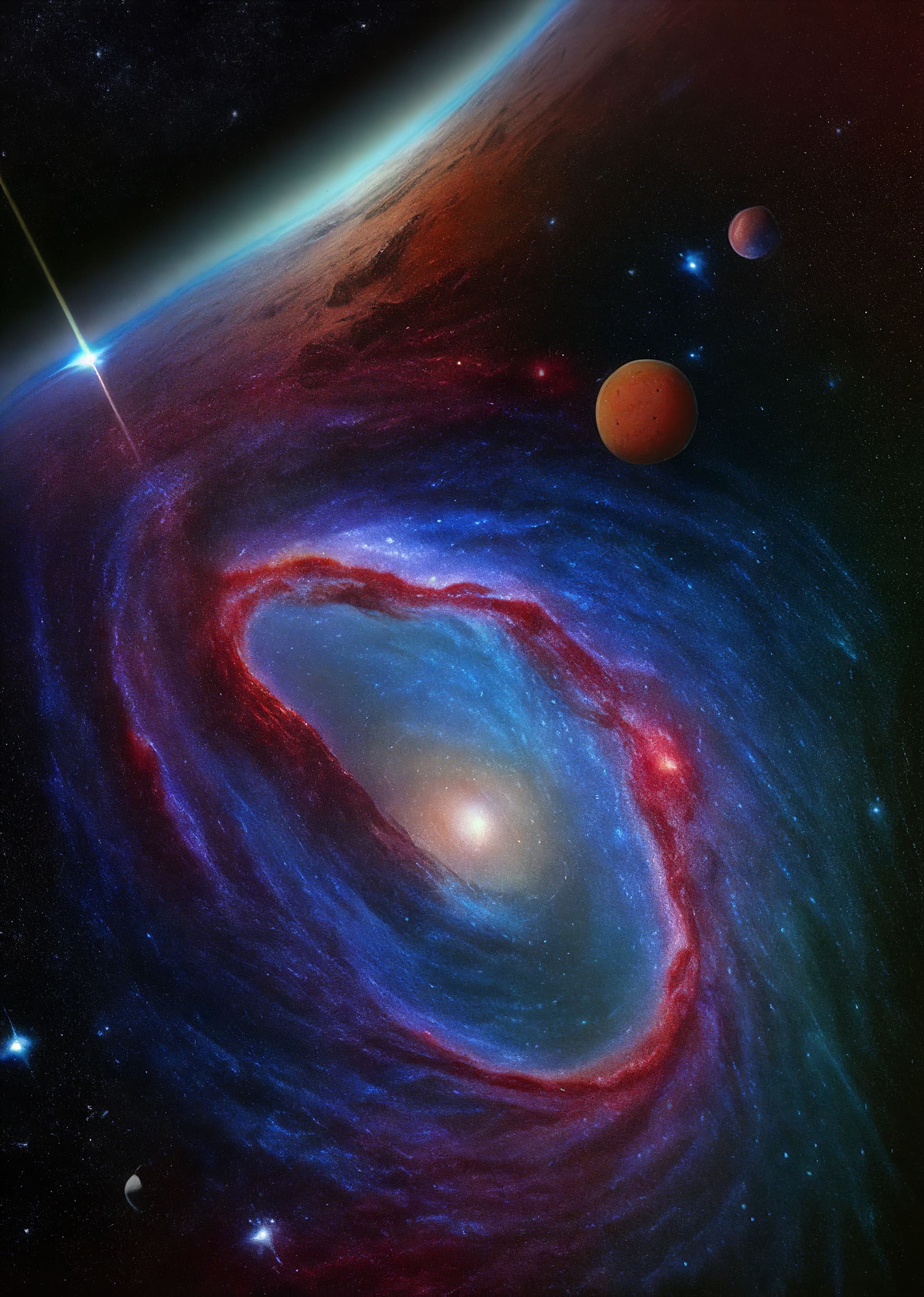 AI generated: deep space view, masterpiece, high quality