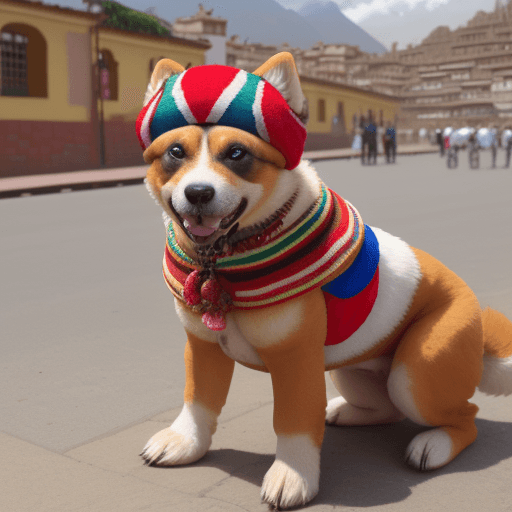 AI generated: perro peruano en Perú