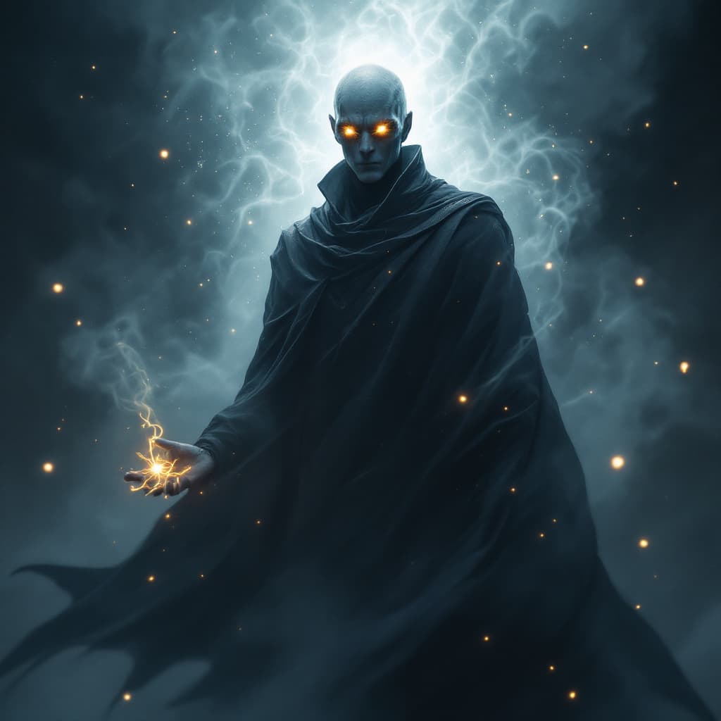 AI generated: (Hyper-realistic, photorealistic, cinematic, ultra-detailed, volumetric lighting:1.5) Dr. Manhattan ...