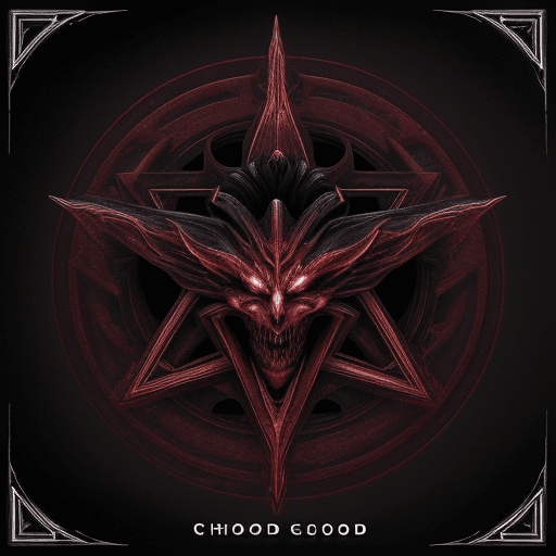 AI generated: Logo Cd Cover "Chaosgod"