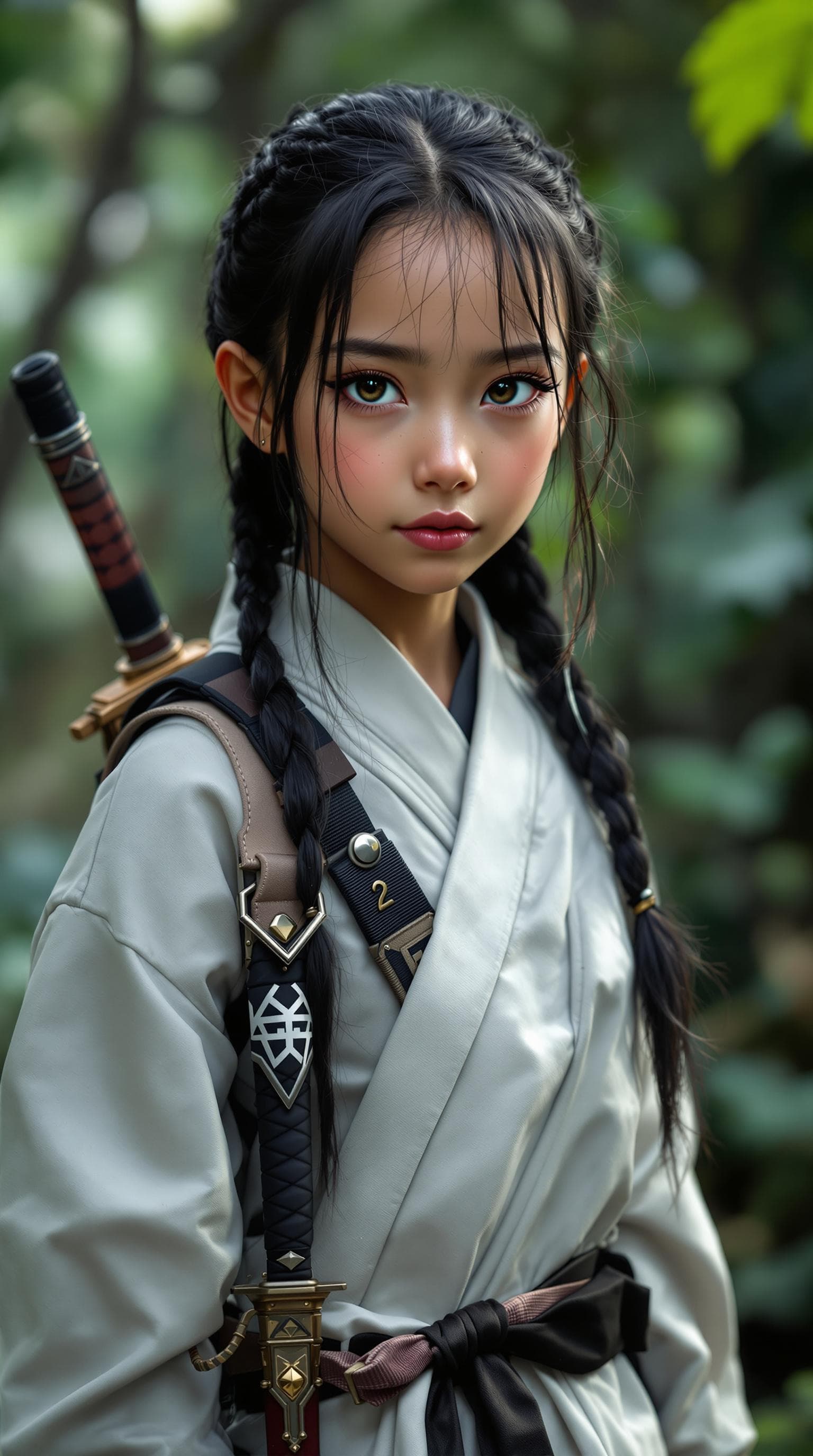 AI generated: a professional photo of a exceptionally of the most beautiful Japanese girl in the world, (age 11), ...