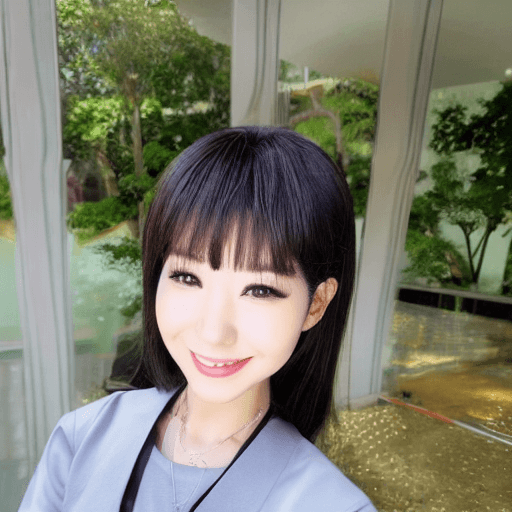 AI generated: 日本人　黒髪ロングヘア―
